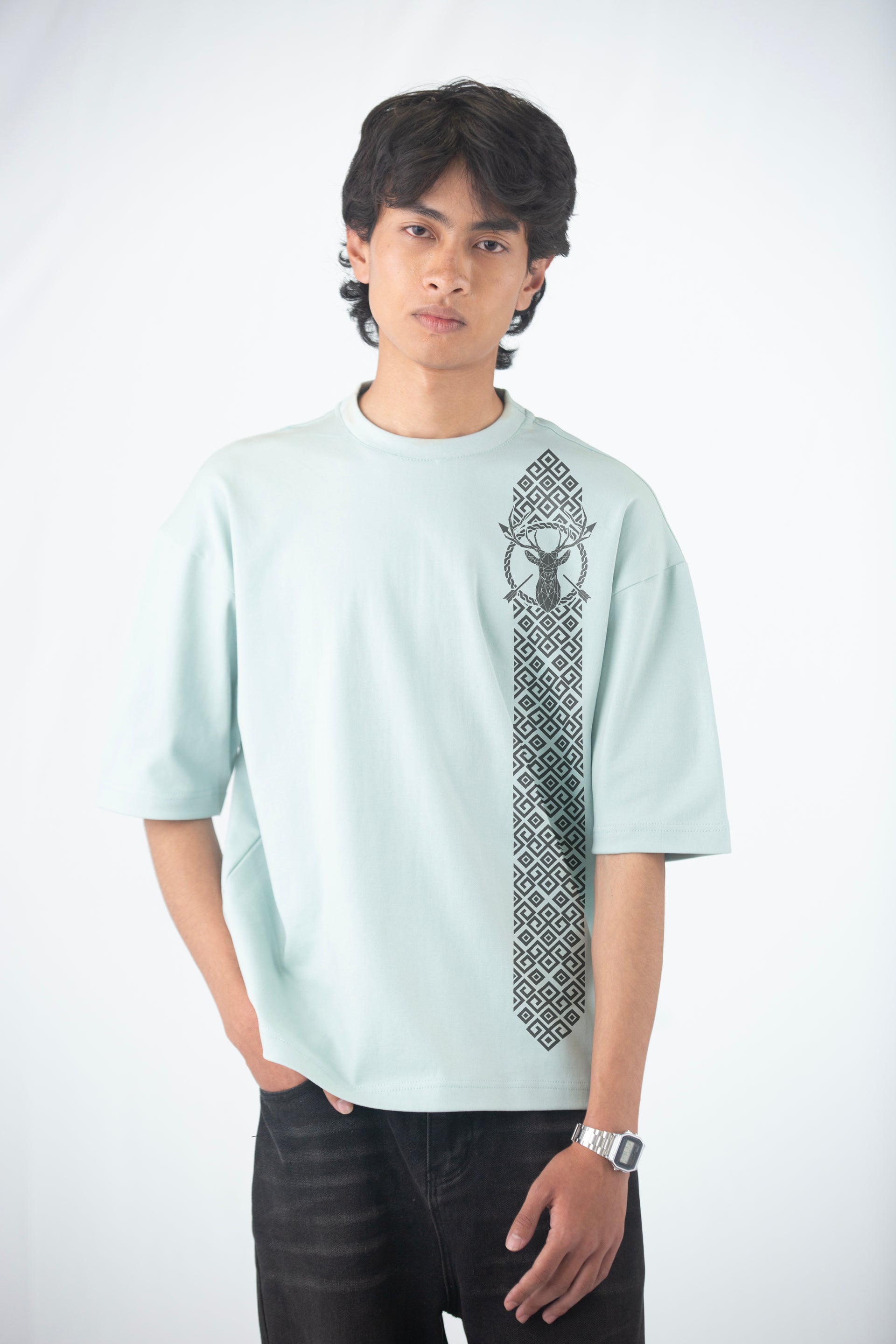 Oversized Box Fit T-Shirt, The Unbound Explorer - U Sier Lapalang