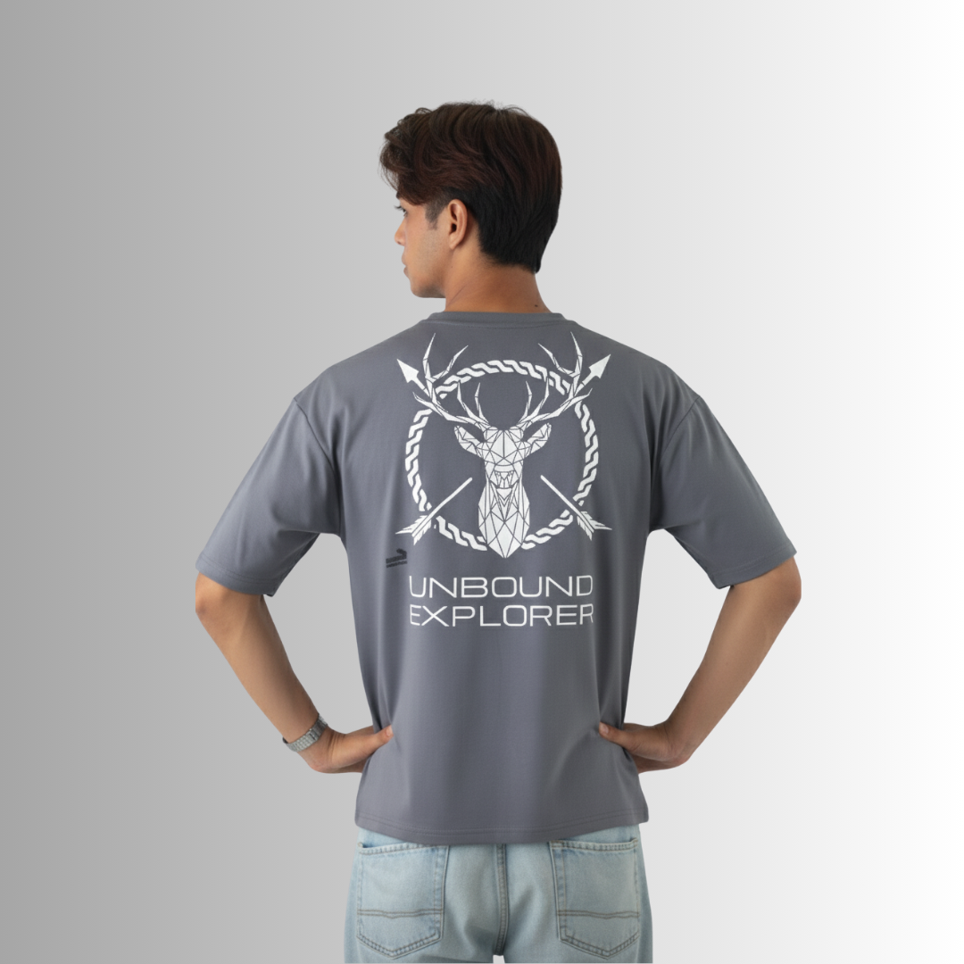 Oversized Box Fit T-Shirt, The Unbound Explorer - U Sier Lapalang