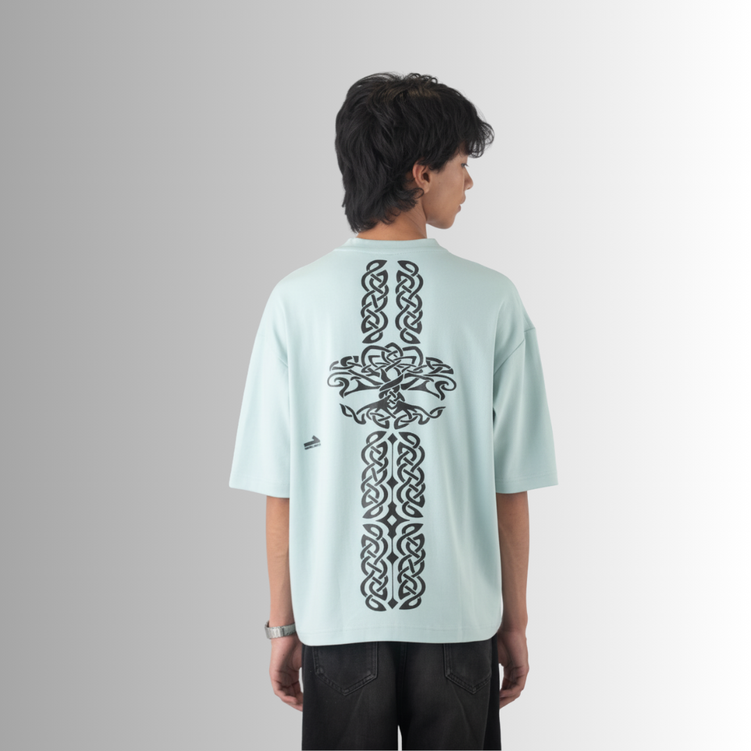 Oversized Box Fit T-Shirt, The Unbound Guardian - Labasa